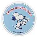 SNOOPY&Teddy Bear 吸水コースター/ブルー