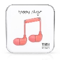 happy plugs イヤホン IN-EAR/コーラル