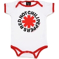 Red Hot Chili Peppers 「White/Red」 Onesie Ring T-shirt Baby