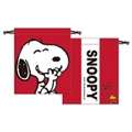 SNOOPY 巾着/レッド