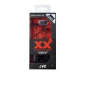 JVC インナーイヤーヘッドホン HA-FX11X レッド&ブラック
