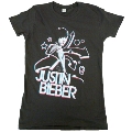 Justin Bieber 「3D Girls Tee」 Ladies T-shirt Lサイズ