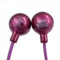 TOWER RECORDS カナル型インナーイヤーヘッドホン Hot Pink