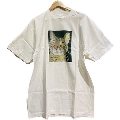 南佳孝 Tシャツ「猫の絵プリント(白)」 XL