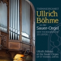 Thomasorganist Ullrich Bohme an der Sauer-Orgel der Thomaskirche zu Leipzig