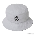 Public Image Ltd. LOGO BUCKET HAT WHITE