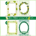 Decoフレームファイル(緑×黄緑×ラフランス)