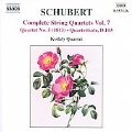Schubert:Complete String Quartets Vol.7 -"Quartettsatz"D.103/No.5 D.68/Trio D.471/etc:Kodaly Quartet/Gyozo Mathe(va)