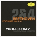ベートーヴェン: 交響曲第2番&第4番 / ミハイル・プレトニョフ, ロシア・ナショナル管弦楽団