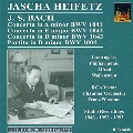 Bach : Violin Concertos nos 1 & 2, Concerto for 2 Violins, Partita / Heifetz, Wallenstein, LAPO, etc