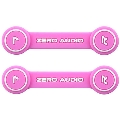 ZERO AUDIO ヘッドホンクリップ/Pink (2個セット)