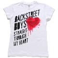 Backstreet Boys 「Heart Drip」 Ladies T-shirt White/Mサイズ