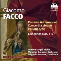 Giacomo Facco: Pensieri Adriarmonici - Concerti a Cinque Vol.1