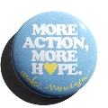 野宮真貴 MORE ACTION, MORE HOPE. チャリティー缶バッジ