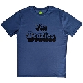 The Beatles Text Logo Shadow Dark Blue T-Shirt/Lサイズ