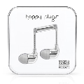 happy plugs イヤホン IN-EAR/シルバー