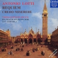 ロッティ:レクイエム、ミゼレーレ&クレド