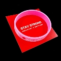 チャリティー・バンド 「STAY STRONG」 ピンク (WOMENS)