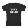 SUB POP ロゴTシャツ ブラック/Sサイズ
