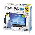 TDK 繰り返し録画用DVD-RW CPRM(デジタル放送)対応 1-2倍速 10P インクジェット対応