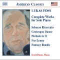 L.Foss: Complete works for Solo Piano