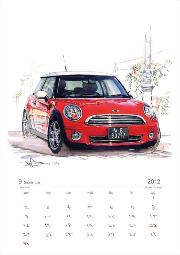 Sports Car Days BOW。 2012カレンダー