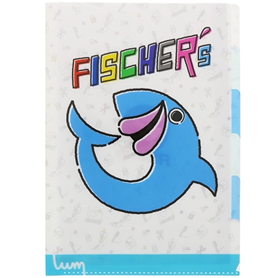 Fischer's/UUUM クリアファイル(5ポケット) フィッシャーズ[SANS617800]