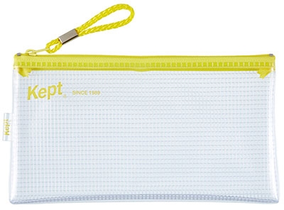 Kept クリアペンケース/オシイエロー