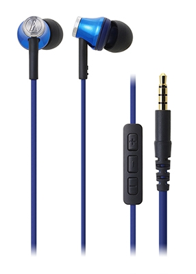 audio-technica iPod/iPhone/iPadѥʡ䡼إåɥۥ ATH-CK330i Blue[ATH-CK330iBL]