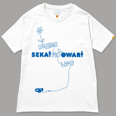 Sekai No Owari 130 世界の終わり No Music No Life T Shirt グリーン電力証書付 Lサイズ