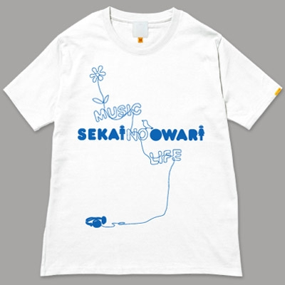 SEKAI NO OWARI/130 世界の終わり NO MUSIC, NO LIFE. T-shirt ...