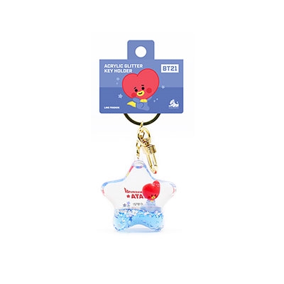 BT21/BT21 アクリルグリッターキーホルダー/TATA