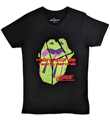 The Rolling Stones Hackney Diamonds Neon Tongue Black T-Shirt