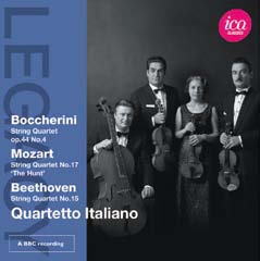 イタリア弦楽四重奏団/ボッケリーニ: 弦楽四重奏曲Op.44-4《ティラーナ