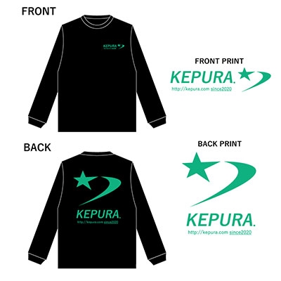 ケプラ/KEPURA Long T-shirts ブラック(XL)