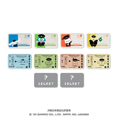 SANRIO CHARACTERS Charaful Liner 缶バッジ MIX BOX (10個入りBOX)