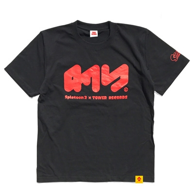 スプラトゥーン2 × TOWER RECORDS タワレコ T-shirt 黒 Mサイズ