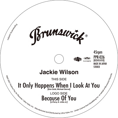 Jackie Wilson/It Only Happens When I Look At You / Because Of Youס[PPR-026]