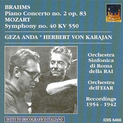 إ٥ȡե󡦥/Brahms Piano Concerto No.2 Op.83 Mozart Symphony No.40 KV 550[IDIS6466]