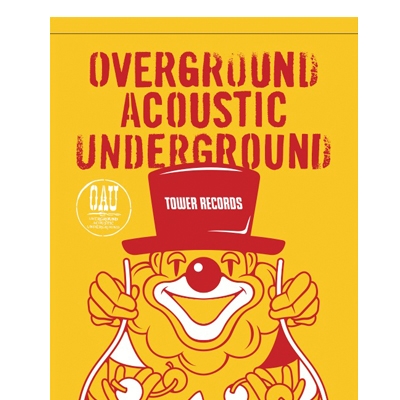 OVERGROUND ACOUSTIC UNDERGROUND×New Acoustic Camp×TOWER RECORDS フェイスタオル
