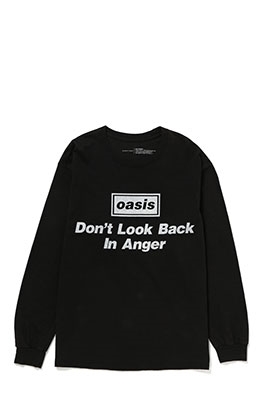 Oasis/Don't look back in anger 長袖T-shirt (Black)/XLサイズ