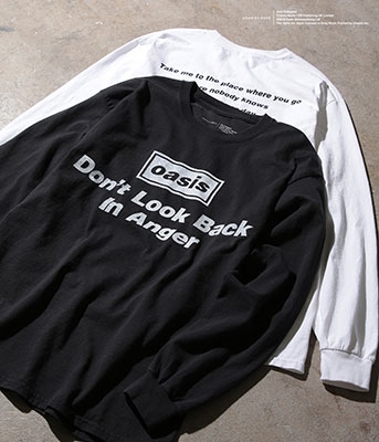 Oasis/Don't look back in anger 長袖T-shirt (Black)/XLサイズ