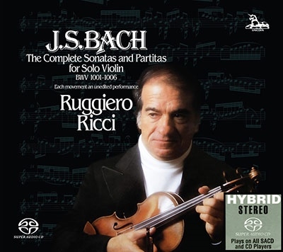 ルッジェーロ・リッチ/J.S.バッハ：無伴奏ヴァイオリンのためのソナタとパルティータ BWV1001-1006[SRM053SACD]