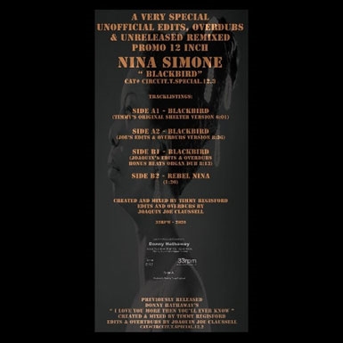 Nina Simone "Blackbird" Overdub & Version＜Yellow Vinyl/限定盤＞