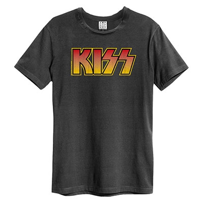 Kiss/Kiss - Classic Logo Distressed T-shirts X Large[ZAV210DCLXL]