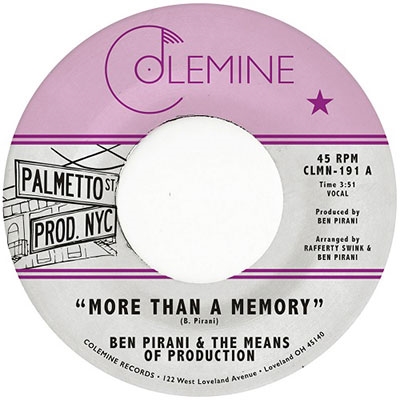 Ben Pirani/More Than A Memory/Solitary Me[CLMN191]
