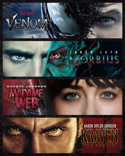 ヴェノム|ヴェノム:レット・ゼア・ビー・カーネイジ|ヴェノム:ザ・ラストダンス|モービウス|マダム・ウェブ|クレイブン・ザ・ハンター 6ムービー・コレクション (4K UHD BOX)