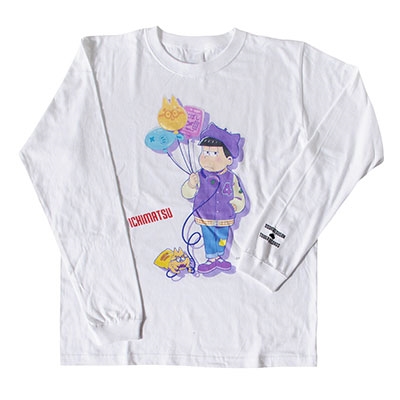 おそ松さん Tower Records ロングt Shirt 一松 パープル Lサイズ