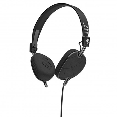 Skullcandy KNOCKOUT ヘッドホン Quilted Black/Black/Chrome (Mic3
