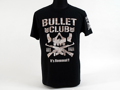 新日本プロレス BULLET CLUB It's REAL!! T-shirt 迷彩/Mサイズ